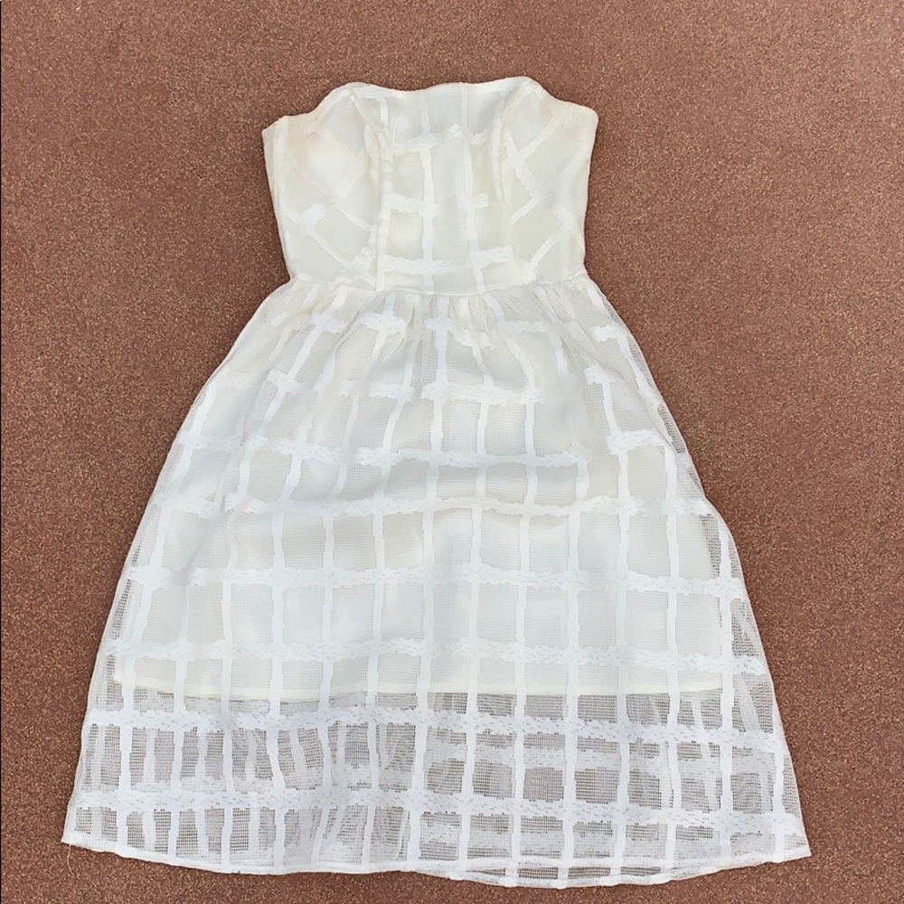 White cocktail dress